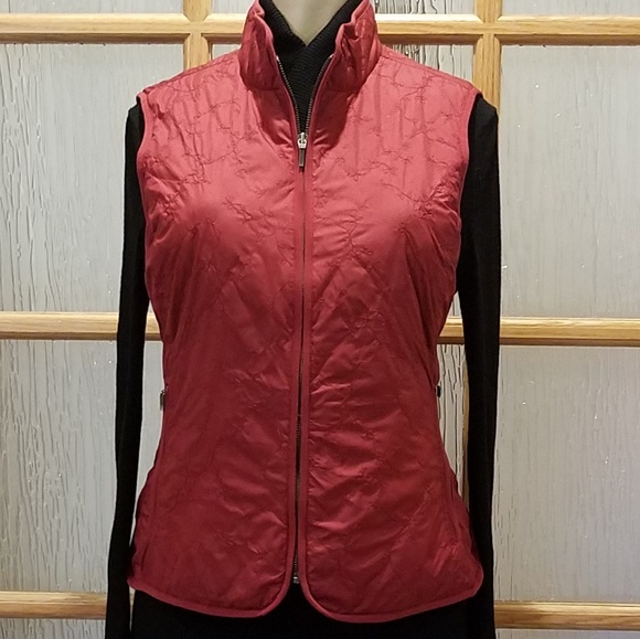 Eddie Bauer Jackets & Blazers - Eddie Bauer Red Embroidered Light Vest
